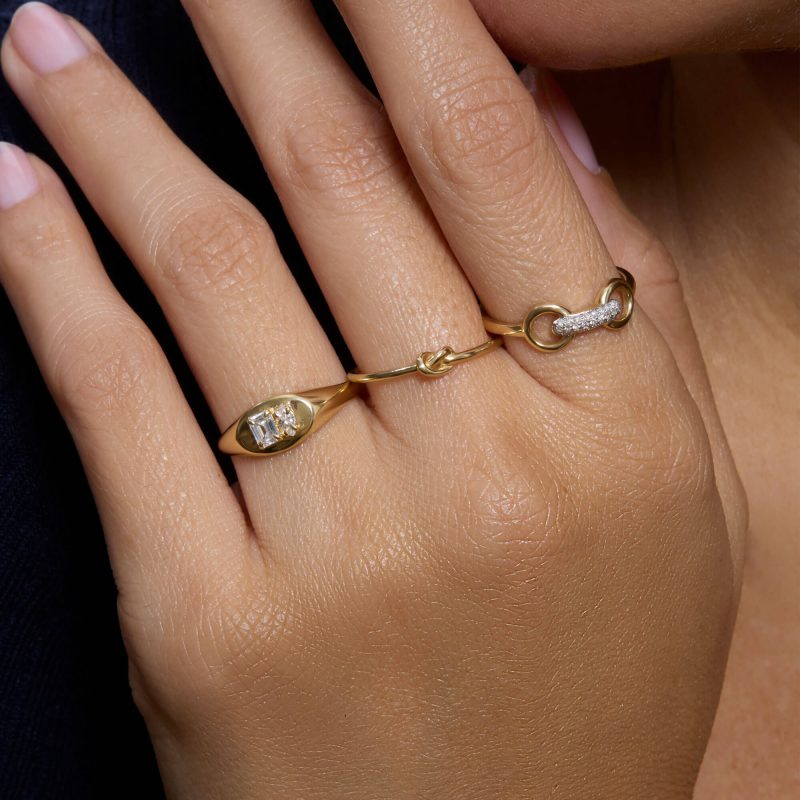 GOLD KNOT RING WEAR IT WITH