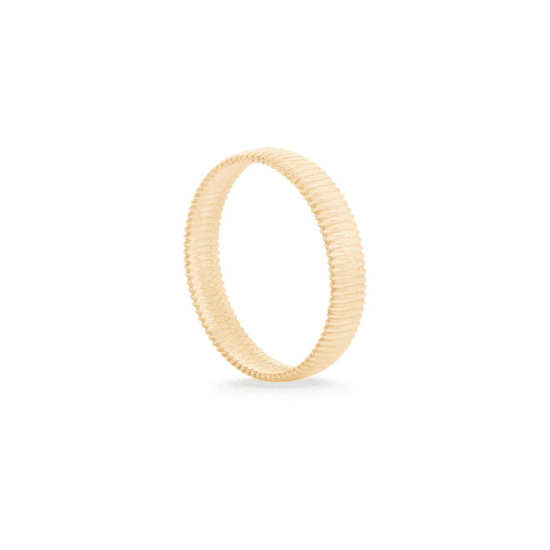 GOLD PLEATED CIGAR BAND SIDE