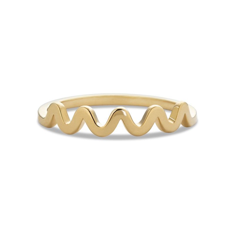 Gold Scribble Ring