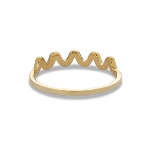 GOLD SCRIBBLE RING REAR