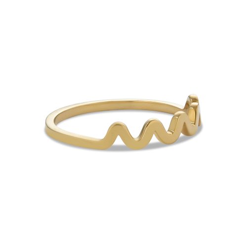 GOLD SCRIBBLE RING SIDE