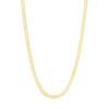 Stone and Strand 10K Yellow Gold Golden Glow Herringbone Necklace Close Up Image