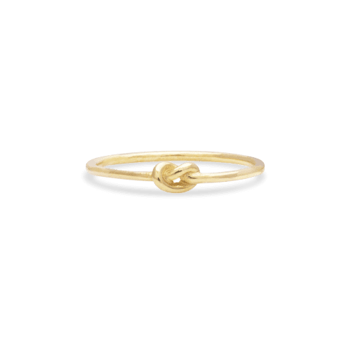 Stone and Strand 10K Yellow Gold Gold Knot Ring Front Image