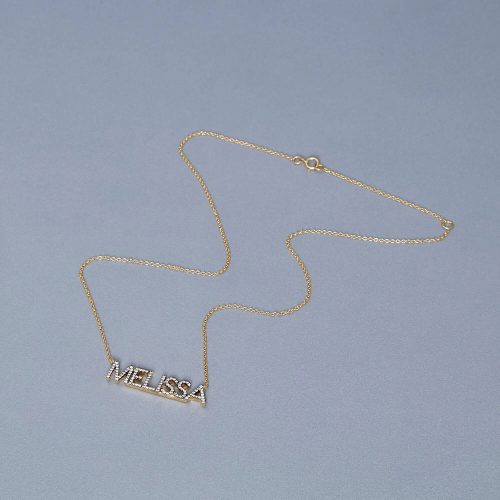 GOOD GIRL NAME DIAMOND NECKLACE EDITORIAL