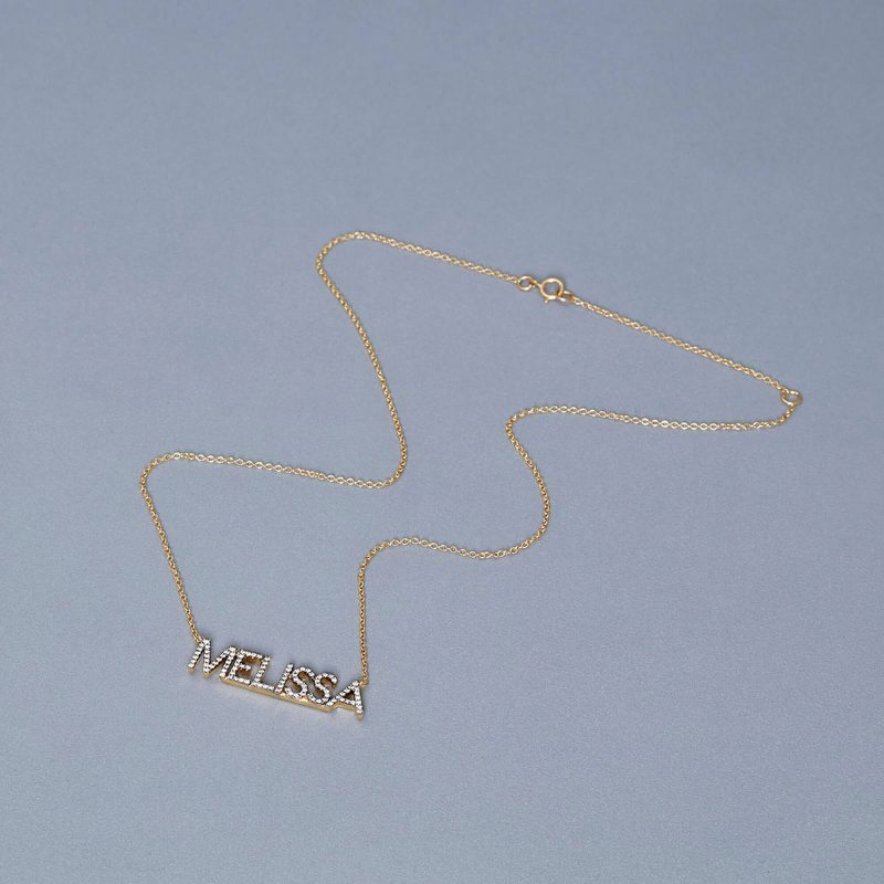 GOOD GIRL NAME DIAMOND NECKLACE EDITORIAL