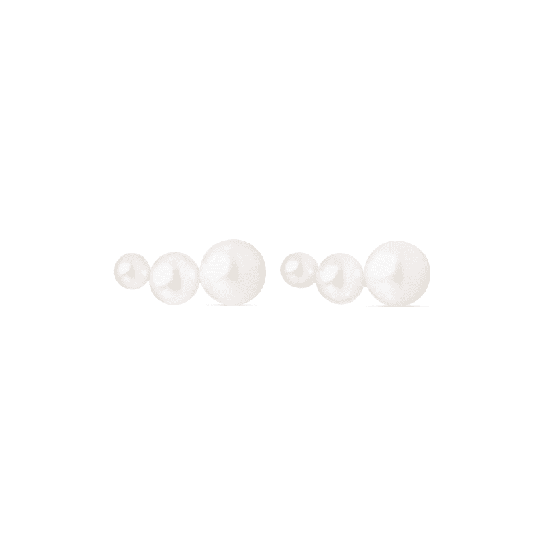 GRADIENT PEARL STUDS FRONT