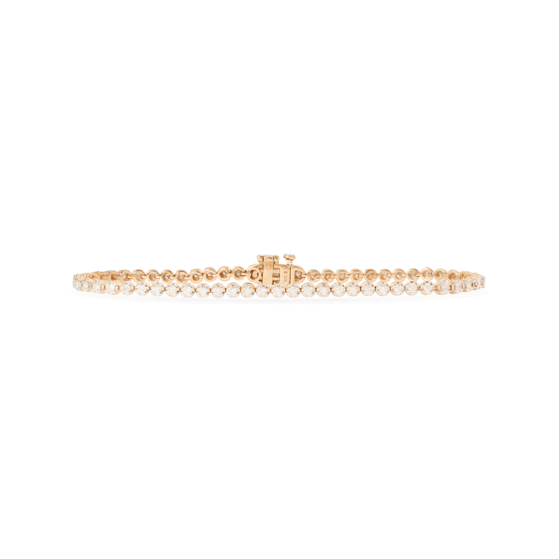 Stone and Strand 10K Yellow Gold  Grand Slam Diamond Tennis Bracelet Front Image