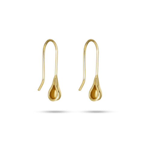 Golden Droplet Earrings Back