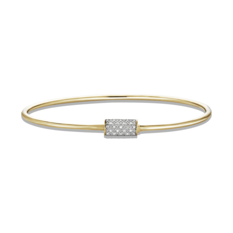 Stone and Strand 10K Yellow Gold Goldie Lock Diamond Bracelet Front Image