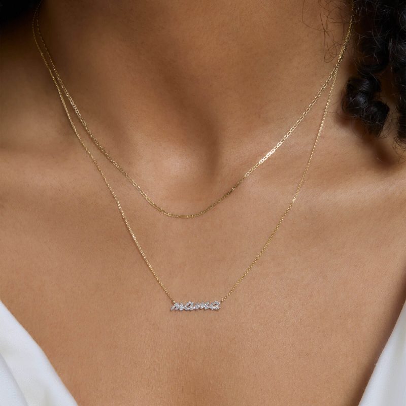 HEY MAMA PAVE NECKLACE WEAR IT WITH