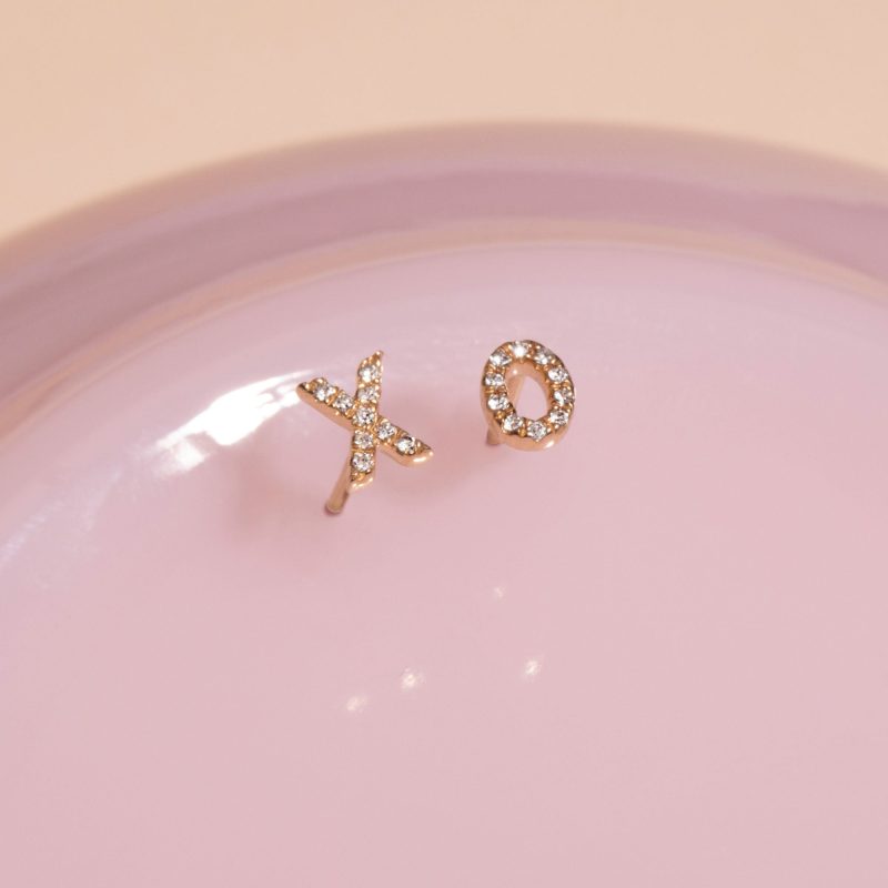 HUGS AND KISSES PAVE STUDS EDITORIAL