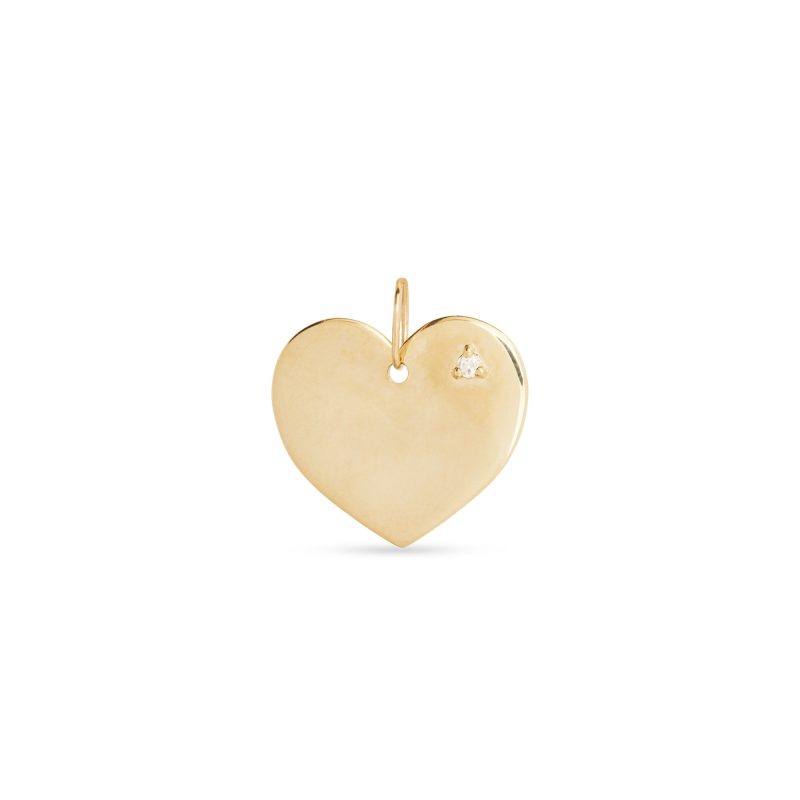 Stone and Strand 10K Yellow Gold I Heart Charm Front Image