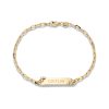 Stone and Strand 10K Yellow Gold ID Me Diamond Bracelet Front Image