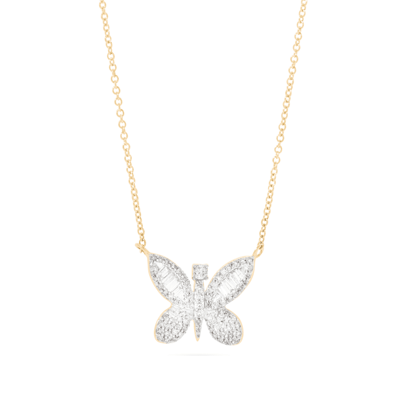 JUMBO BUTTERFLY DIAMOND NECKLACE FRONT 2