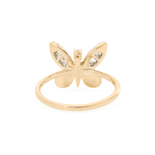 JUMBO BUTTERFLY DIAMOND RING REAR