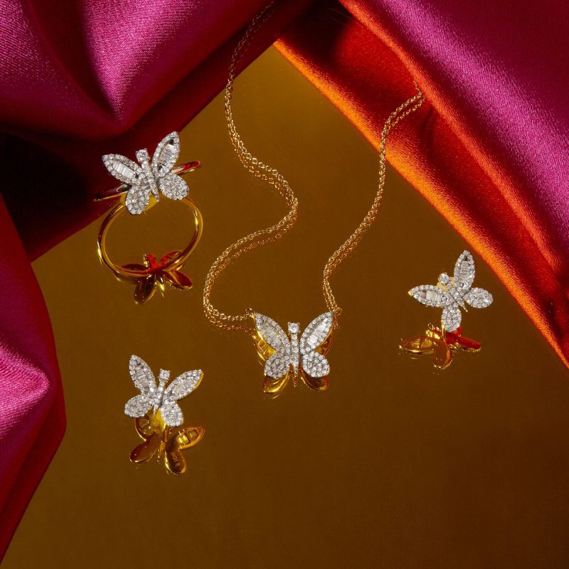 JUMBO BUTTERFLY DIAMOND STUDS EDITORIAL COLLECTION