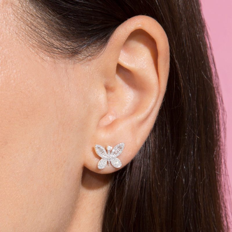 JUMBO BUTTERFLY DIAMOND STUDS ON BODY 1