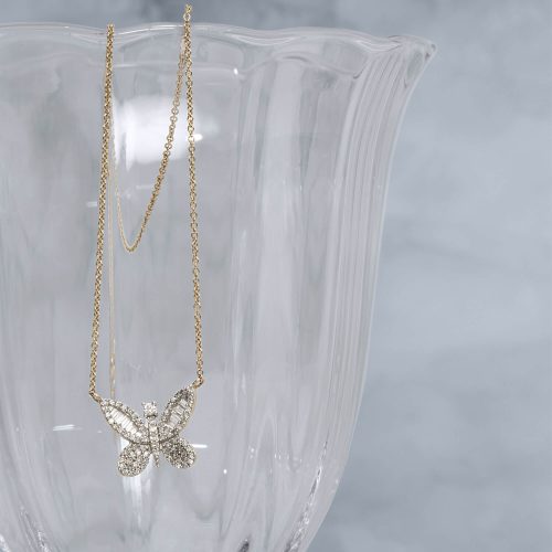 JUMBO DIAMOND BUTTERFLY NECKLACE