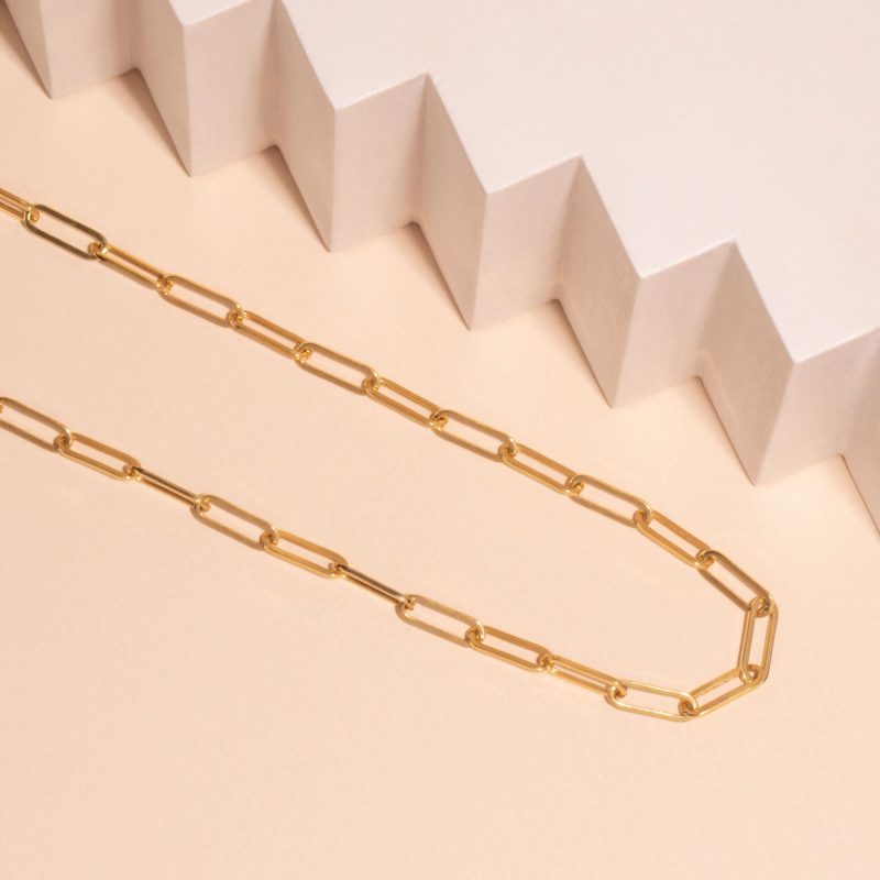 JUMBO PAPERCLIP NECKLACE EDITORIAL