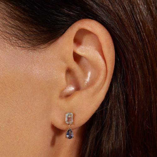 JUST THE TWO OF US LE BLEU DROP EARRINGS ON BODY