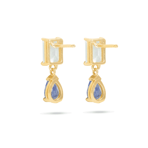 JUST THE TWO OF US LE BLEU DROP EARRINGS REAR