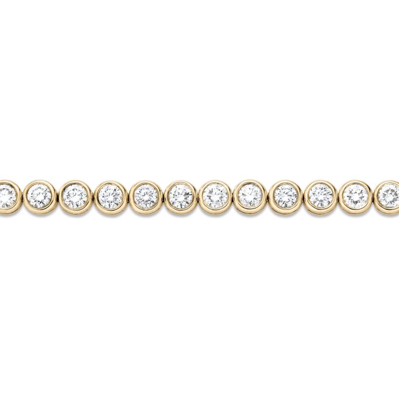 LAB CREATED BUBBLE UP DIAMOND TENNIS BRACELET FRONT 2