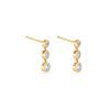 Stone and Strand 10K Yellow Gold Diamonds By The Dozen Gradient Drop Earrings Side Image