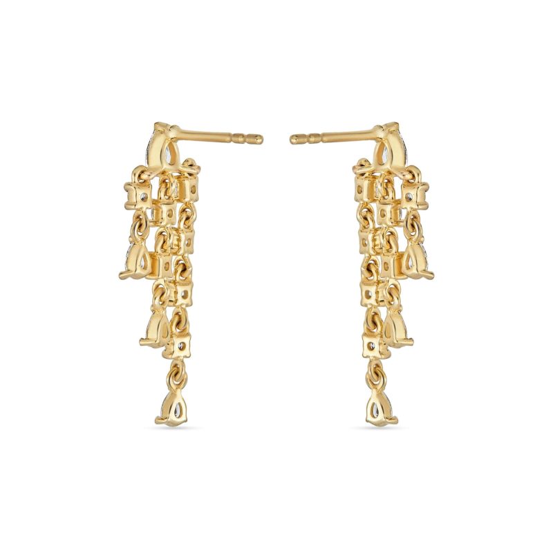 LAB CREATED DIAMOND BOULEVARD EARRINGS REAR