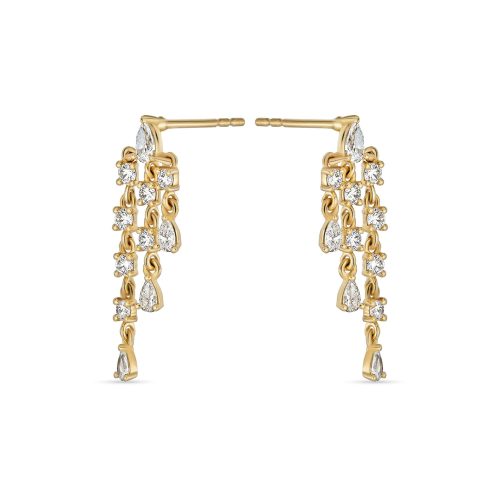 LAB CREATED DIAMOND BOULEVARD EARRINGS SIDE