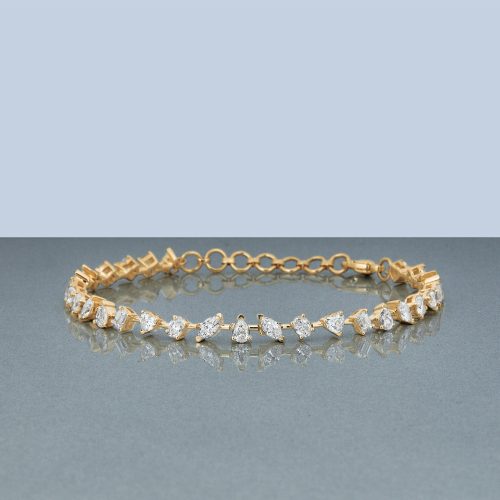 LAB CREATED DIAMOND CARNIVAL TENNIS BRACELET EDITORIAL