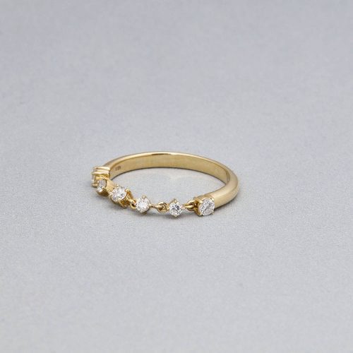 LAB CREATED DIAMOND CHAIN RING EDITORIAL