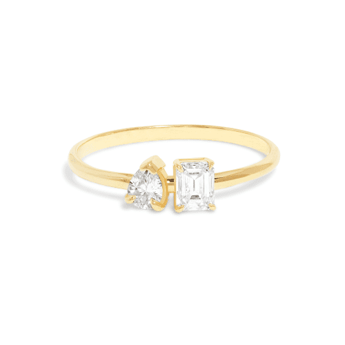 Stone and Strand 14K Yellow Gold Lab-Created Diamond Festival Ring Front Image