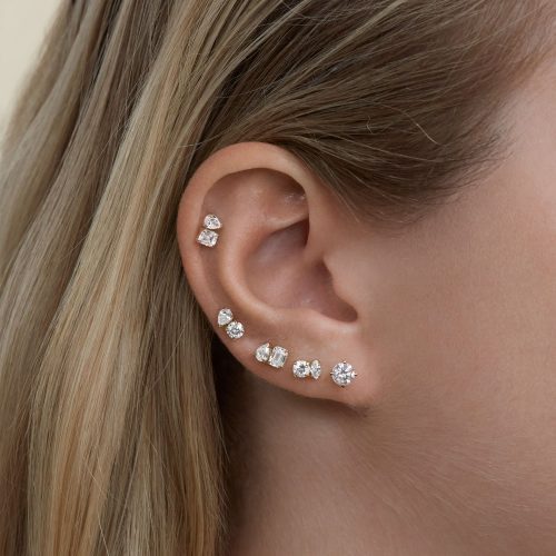 LAB CREATED DIAMOND FETE STUD ON BODY 2