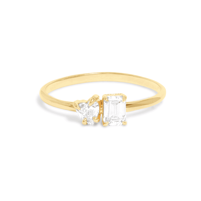 Stone and Strand 14K Yellow Gold Lab-Created Diamond Gala Ring Front Image