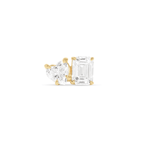 Stone and Strand 14K Yellow Gold Lab-Created Diamond Gala Studs Front Image