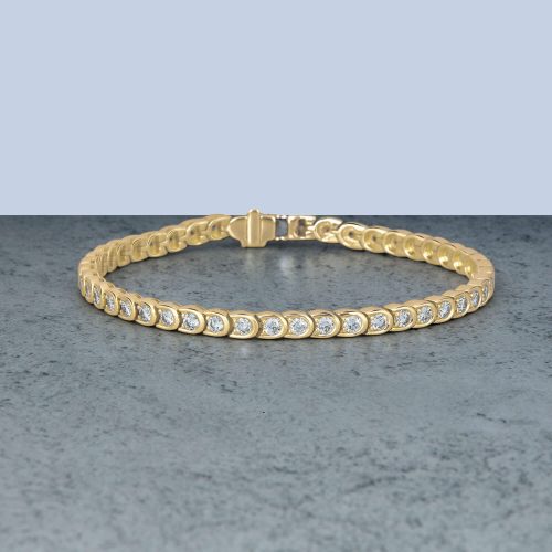 LAB CREATED DIAMOND LA SCALA TENNIS BRACELET EDITORIAL f32f34b5 806c 4839 890d b3cc9b26e7ab