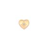 Stone and Strand 14K Yellow Gold Lab-Created Diamond Puffed Heart Push Pin Flat Back Front Image