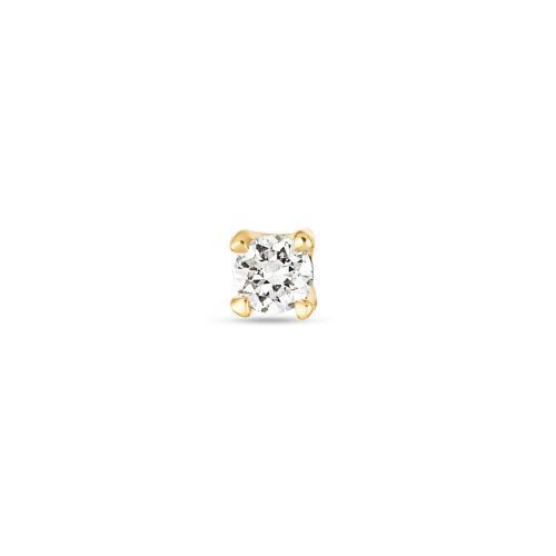 Stone and Strand 14K Yellow Gold Lab-Created Diamond Push Pin Flat Back 2mm Front Image