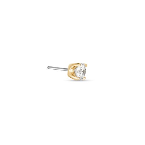 LAB CREATED DIAMOND PUSH PIN FLAT BACK 3MM SIDE