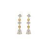 Stone and Strand 14K Yellow Gold Lab-Created Diamond Screenplay Earrings Front Image