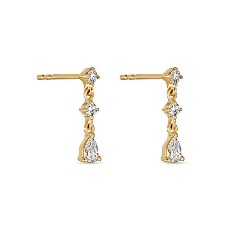 LAB CREATED DIAMOND SCREENPLAY EARRINGS SIDE