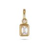 Stone and Strand 14K Yellow Gold Lab-Created Emerald Diamond Bonbon Charm Front Image