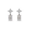 Stone and Strand 14K White Gold Lab-Created Looking Glass Drop Earrings Front Image