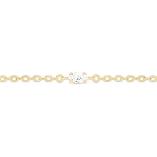 LAB CREATED MARQUISE DIAMOND BRACELET FRONT 2