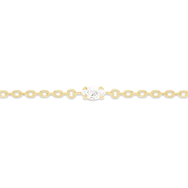 LAB CREATED MARQUISE DIAMOND BRACELET FRONT 2