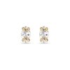 Stone and Strand 14K Yellow Gold Lab-Created Diamond Cat Eye Studs Front Image