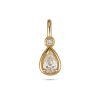 Lab-Created Pear Diamond Bonbon Charm