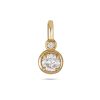 Stone and Strand 14K Yellow Gold Lab-Created Round Diamond Bonbon Charm Front Image