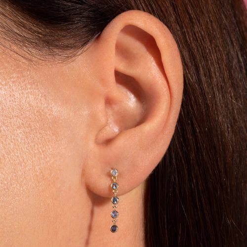 LE BLEU RALLY EARRINGS ON BODY