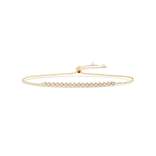 Stone and Strand 10K Yellow Gold Let It Slide Diamond Tennis Bracelet Front Image